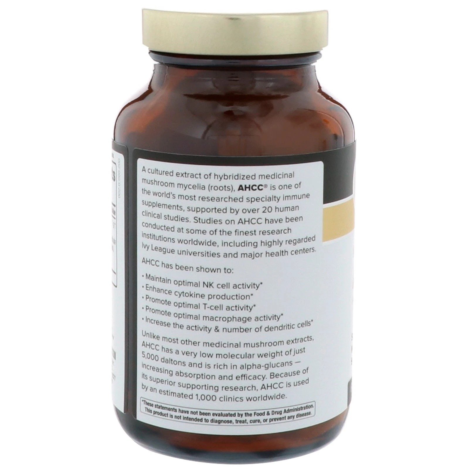 AHCC Gold 500mg Immune Support Supplement