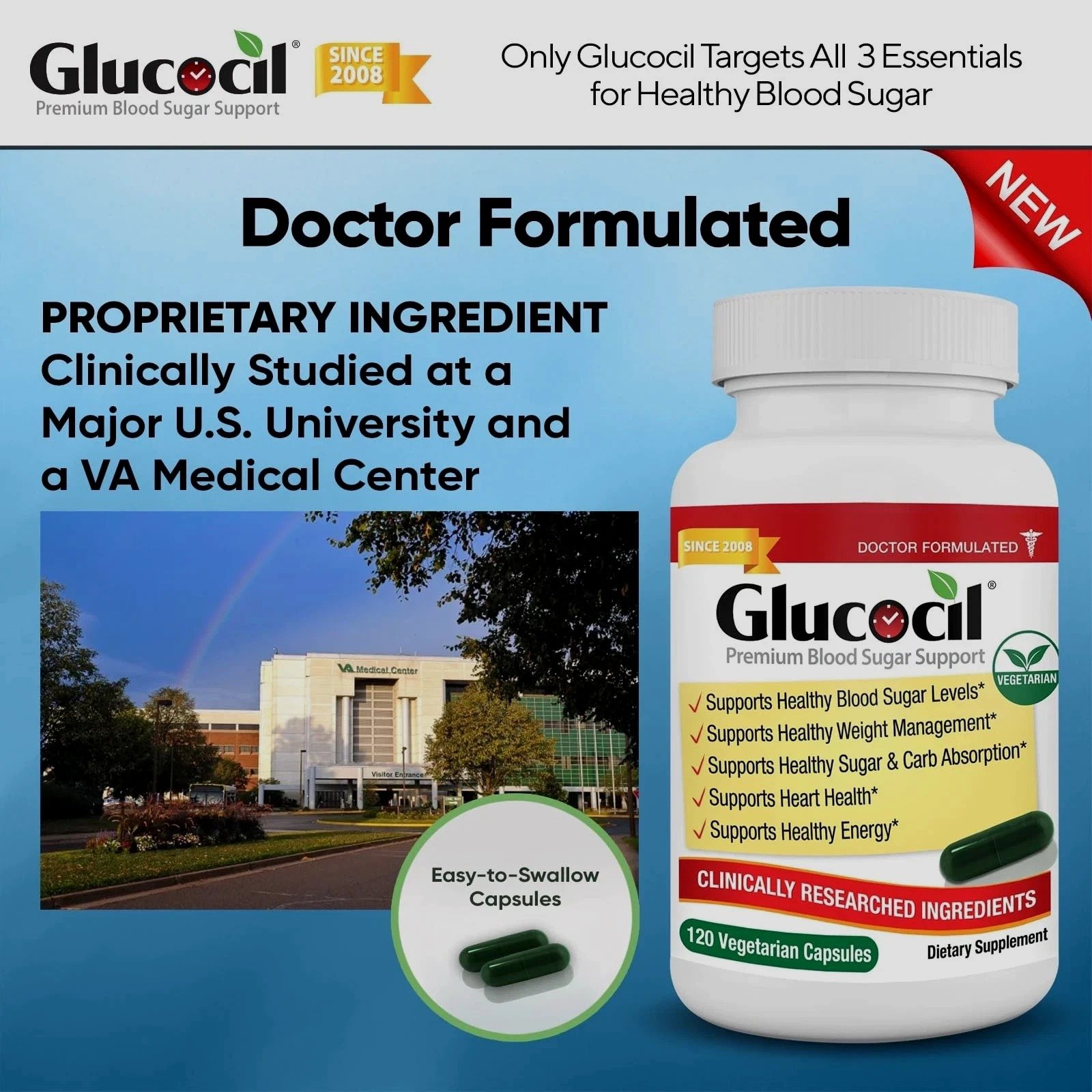Glucocil Blood Sugar Support Supplement