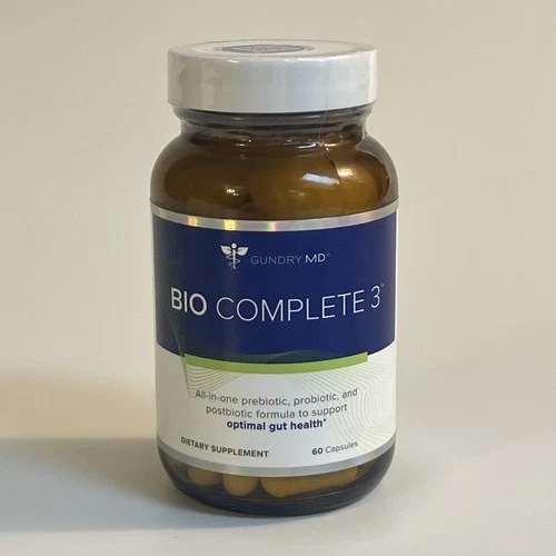 Gundry MD Bio Complete 3 Gut Health Supplement, 60 Capsules