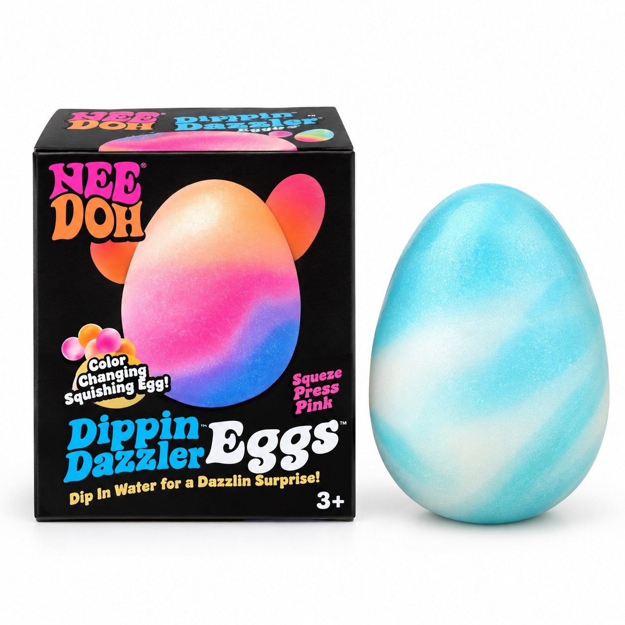 NeeDoh Swirlie Egg Squishy Sensory Fidget Toy