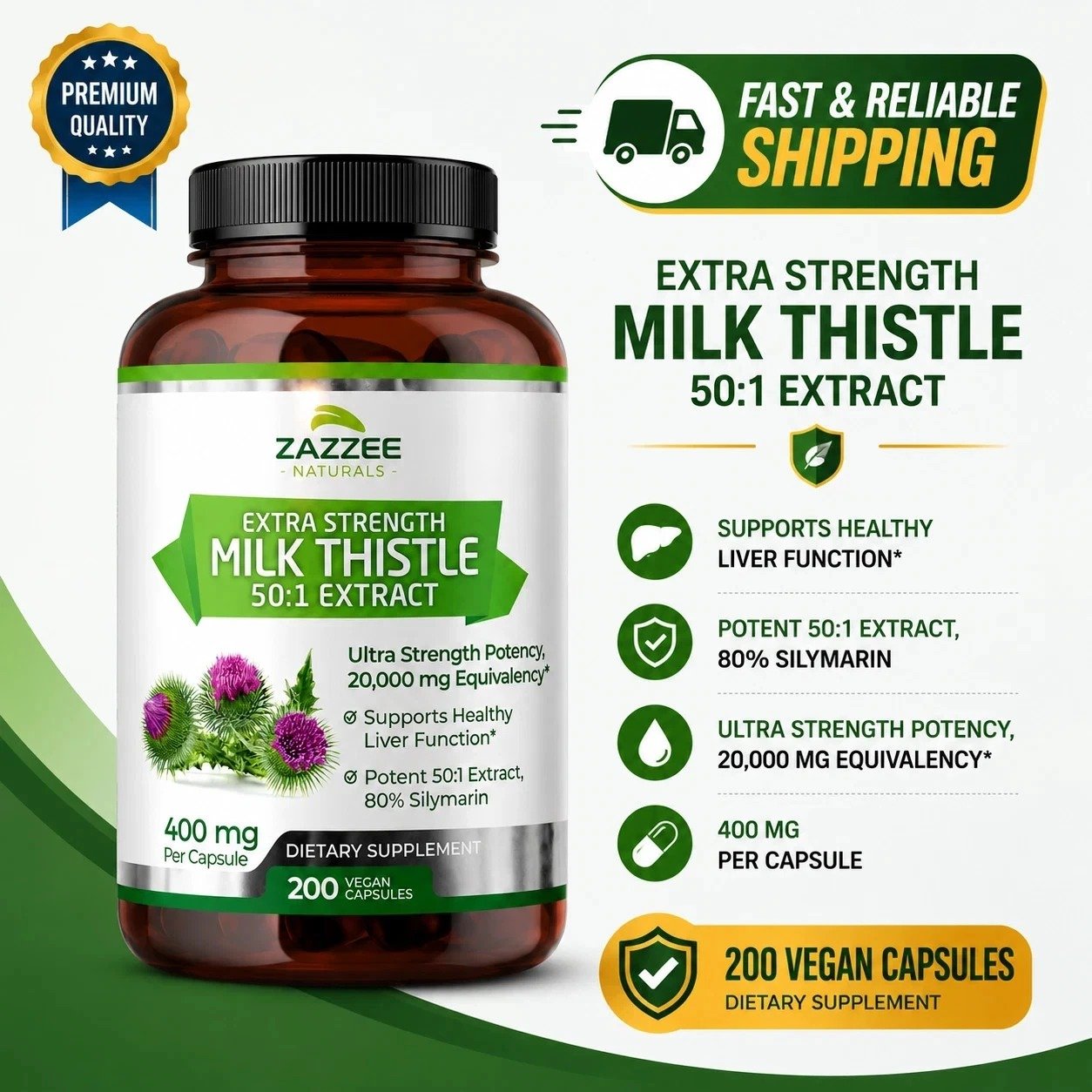 Organic Milk Thistle Supplement