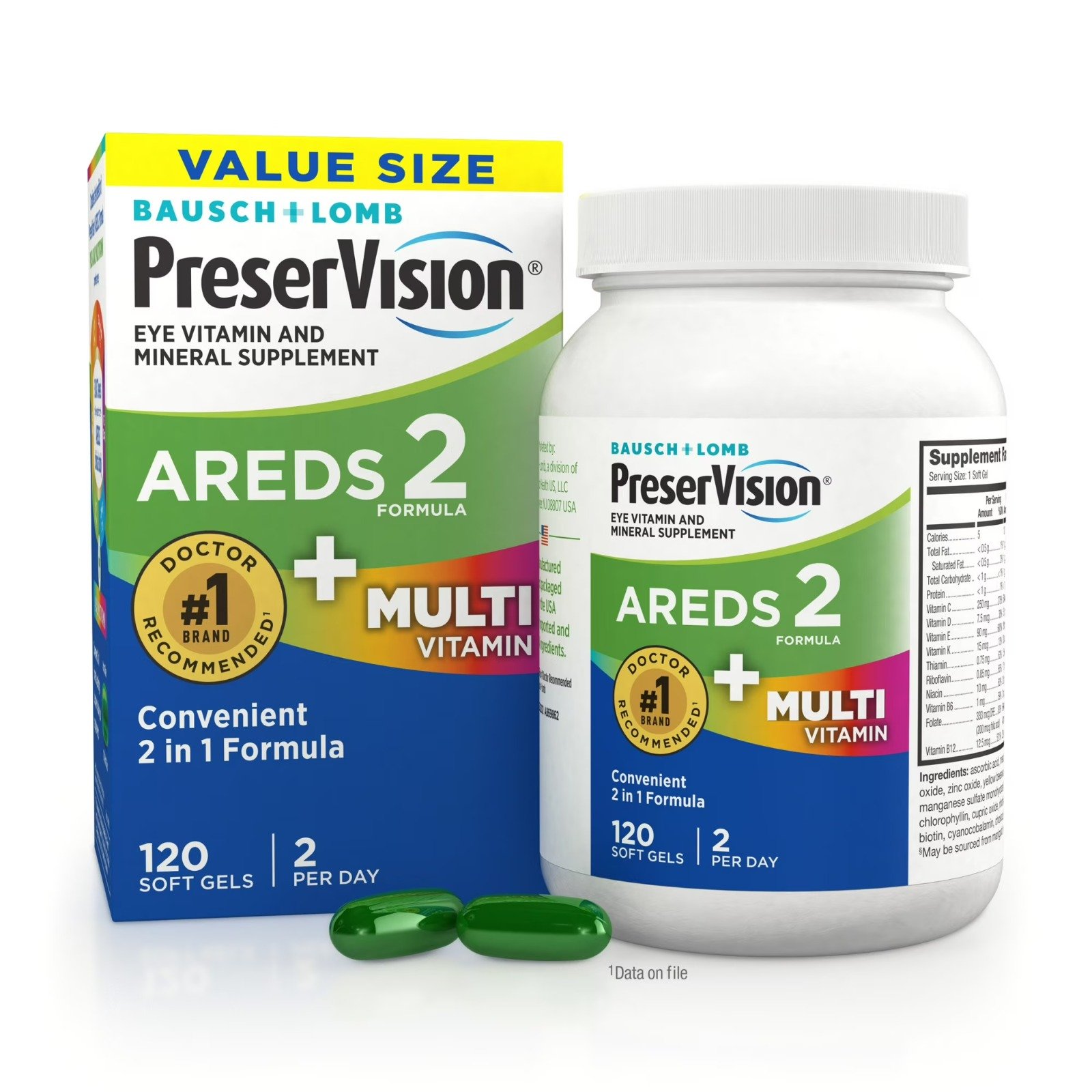 PreserVision AREDS 2 Eye Vitamins, 210 Softgels