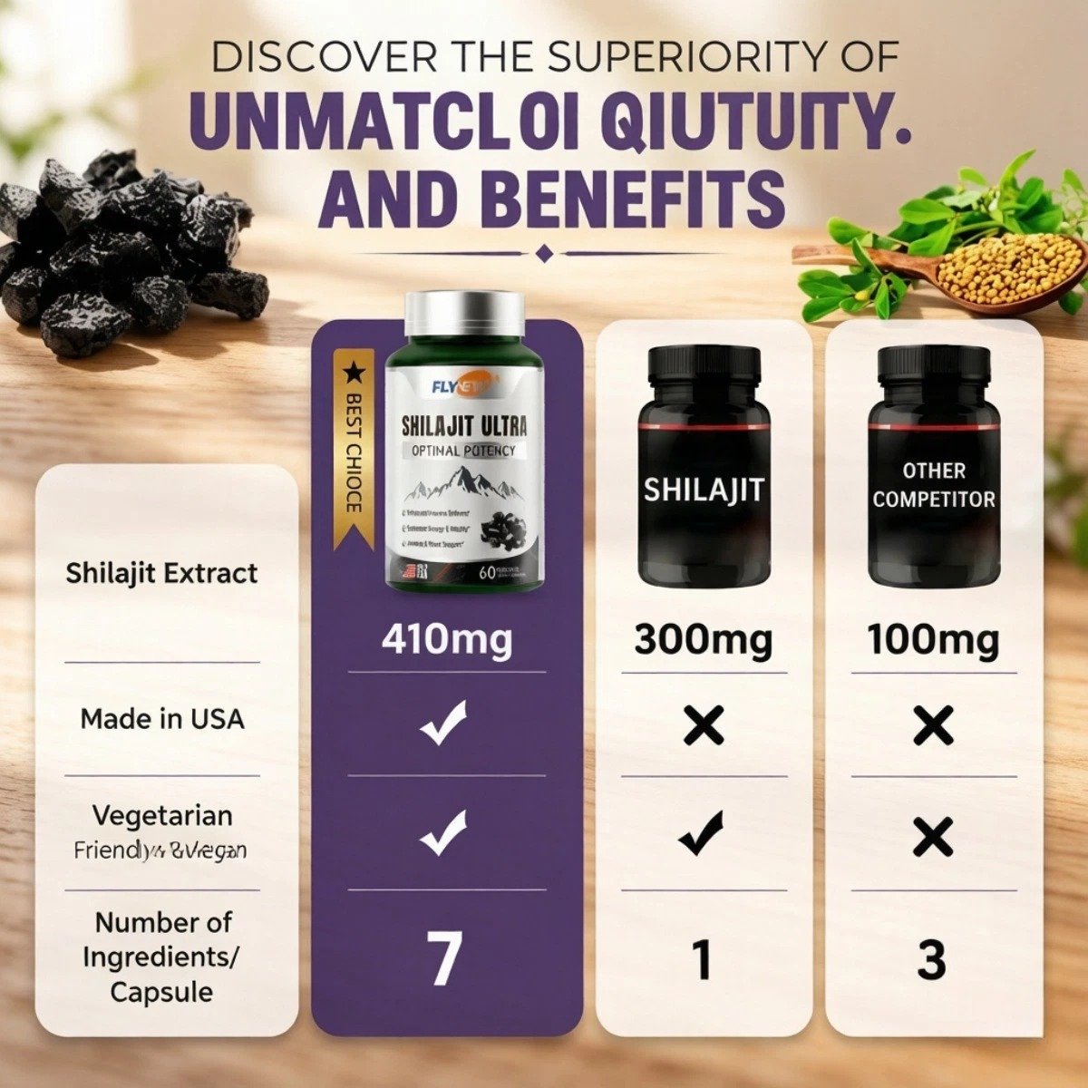 Shilajit Ultra Mineral Resin Supplement