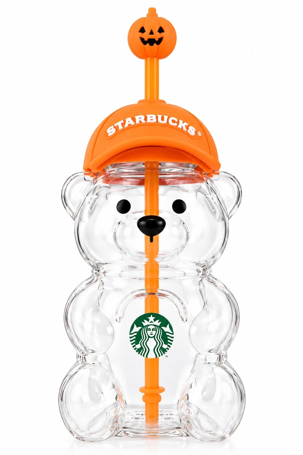 Starbucks Halloween Bearista Bear Tumbler Orange