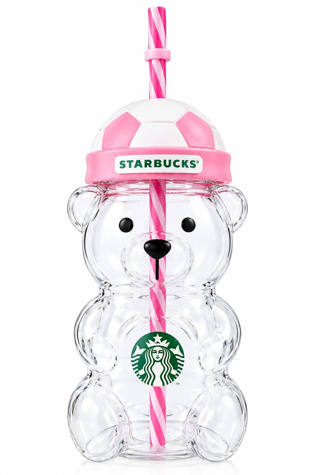 Starbucks Pink FIFA Football Glass Tumbler