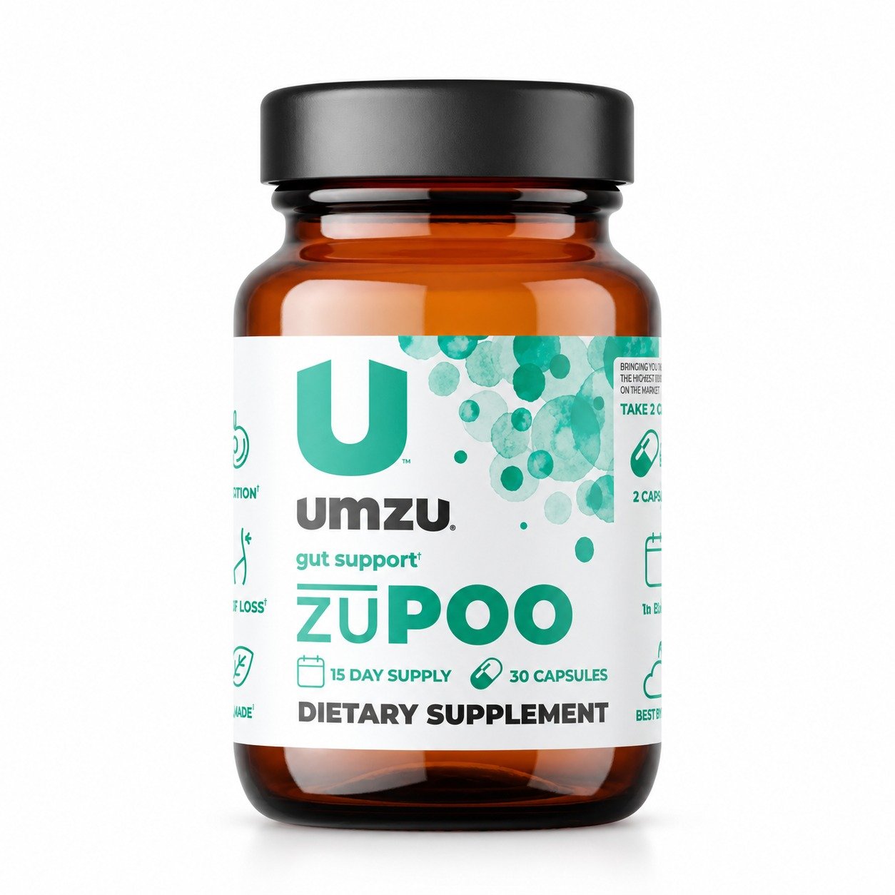 UMZU zuPOO Colon Cleanse & Gut Support, 30 Capsules